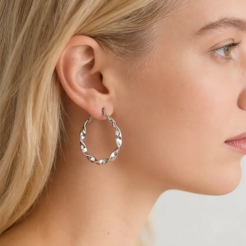 Calina Handmade Hoop Earrings
