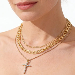 Novera Cross Layered Necklace