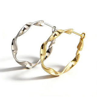 Calina Handmade Hoop Earrings
