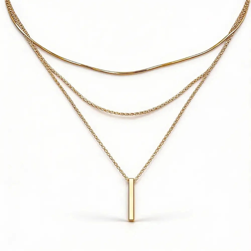 Elara Layered Necklace - Onyxelle