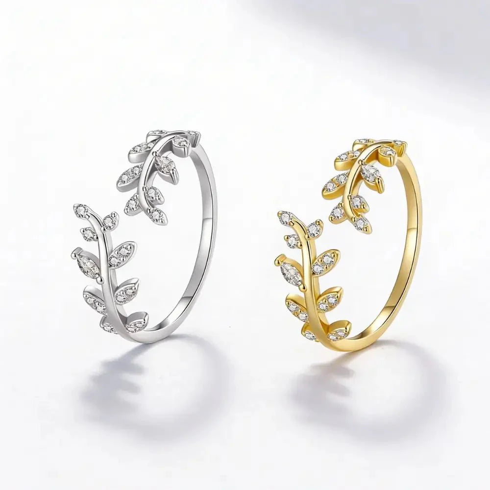 Elisia Leaf Ring - Onyxelle
