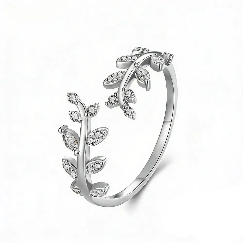 Elisia Leaf Ring - Onyxelle