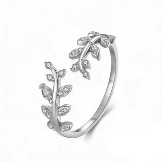 Elisia Leaf Ring - Onyxelle