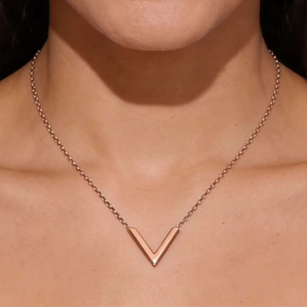 Selene V Pendant Necklace