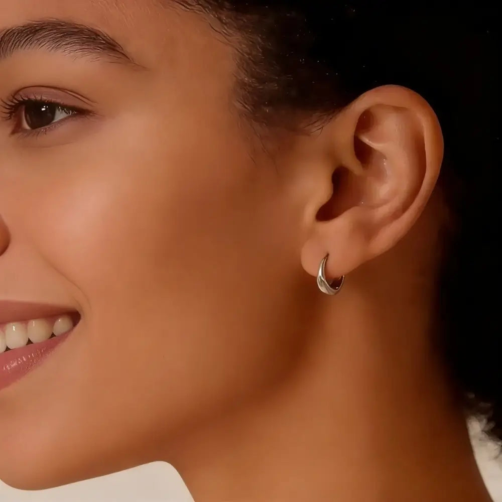 Aurelia Curved Minimalist Earrings