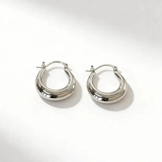 Kaelra Hoop Earrings - Silver